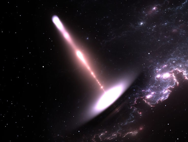 Новое открытие показывает экстремальную сверхмассивную черную дыру на краю Вселенной