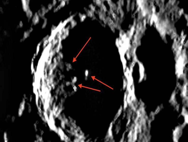 Город в лунном кратере, снятый миссией Artemis