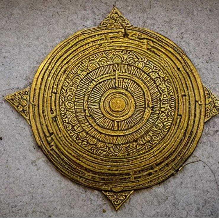Тибетский монах показал загадочный артефакт их лидера — истинное колесо Сансары, оставленное великими предками