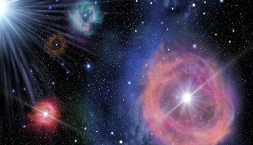 Вспышки звездообразования освещают загадочную яркость космической зари