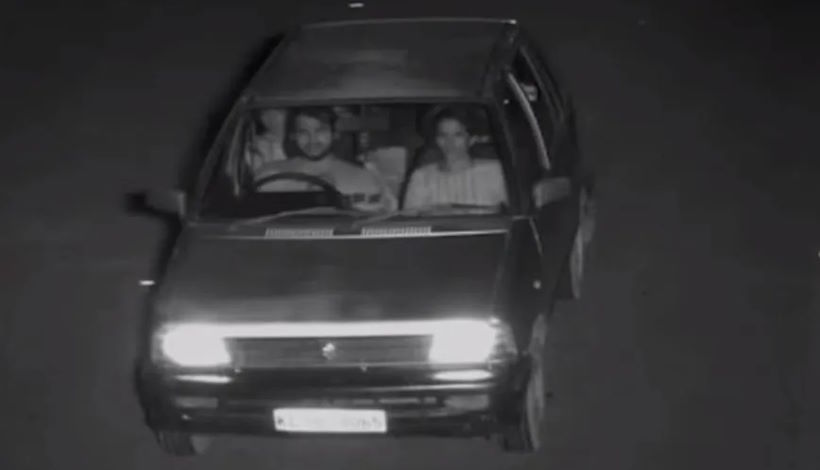 Дорожная камера зафиксировала "призрака" за спиной водителя автомобиля