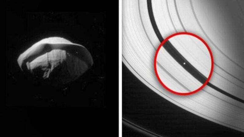 Охотник за инопланетянами утверждает, что НАСА сфотографировало инопланетную “космическую станцию” вблизи Сатурна