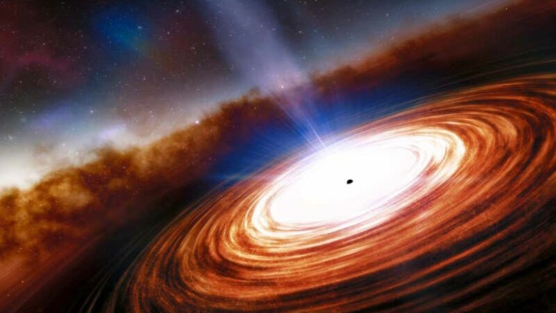 Ученые обнаружили массивный резервуар воды в далеком квазаре