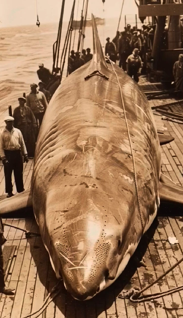 Капитан Джек Росс и его команда поймали живого мегалодона в 1937 году (ФОТО)