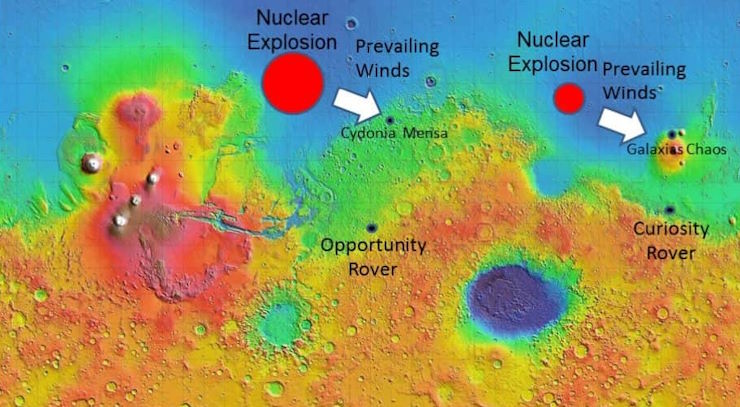 Ученые обнаружили признаки ядерной катастрофы на Марсе в прошлом