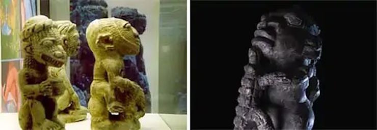 Обнаружены фигурки людей-рептилий возрастом 17 000 лет с идеальными хромированными сферами внутри