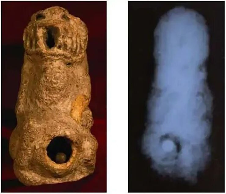 Обнаружены фигурки людей-рептилий возрастом 17 000 лет с идеальными хромированными сферами внутри