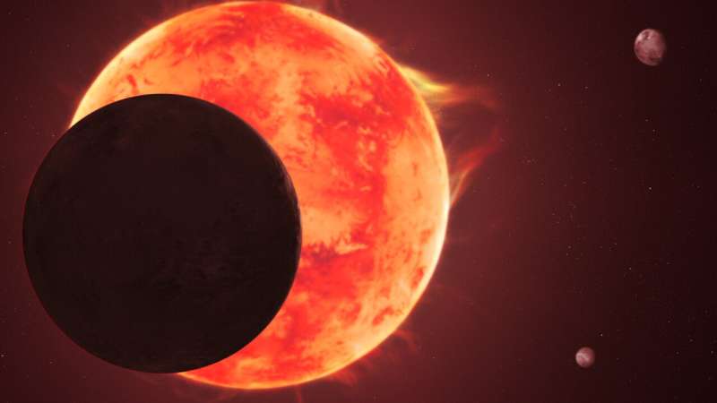 Художественная визуализация планеты TRAPPIST-1 d, проходящей перед своей активной звездой. На заднем плане видны другие планеты системы. Автор: NASA, ESA, CSA, J. Olmsted (STScI) На TRAPPIST-1 d отсутствует землеподобная атмосфера