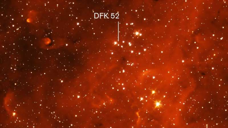 DFK 52 в скоплении Стефенсон 2