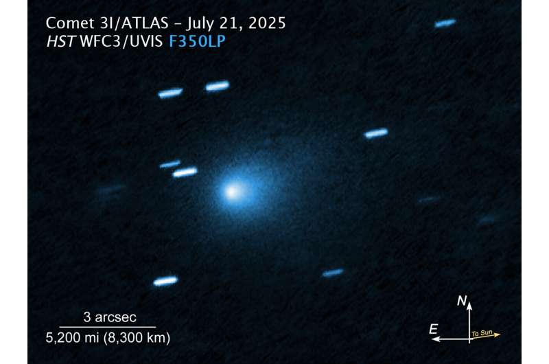 Авторы и права: ESA/Hubble, CC BY 4.0, через Викисклад Комета или корабль пришельцев? Астрофизик объясняет природу межзвёздного объекта 3I/Atlas