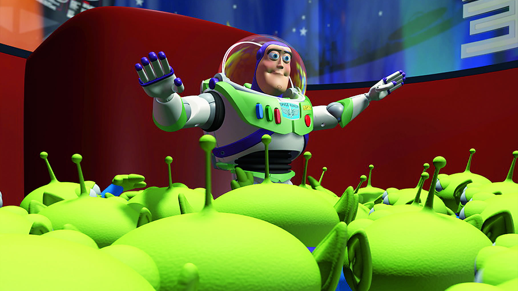 Buzz Lightyear in the movie Toy Story