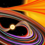 Занавес приоткрыт: Впервые изучена «аккреционная завеса» звезды-вампира