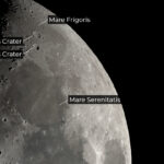 Три лунных кратера, названных в честь великих астрономов