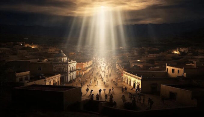 «Кто-то включил солнце посреди ночи»: В Патагонии загадочный луч превратил тьму в день на глазах у фотографа