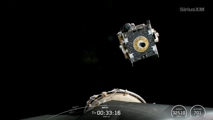 SpaceX выводит на орбиту гигантский спутник SiriusXM SXM-11