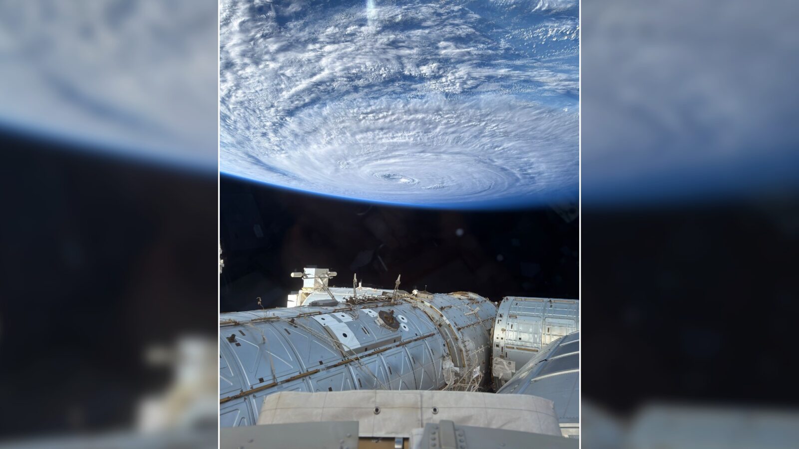 Тайфун с орбиты: астронавт NASA снял на iPhone супершторм, идущий на Окинаву