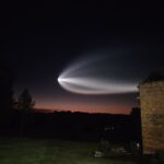 «Космическая медуза»: как запуск Falcon 9 озарил небо над Восточным побережьем США